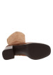Thumbnail Bottes hautes en cuir cognac à talon décroché moyen pourvues d'un zip latéral - Image 6