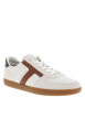 Thumbnail Tennis Tribeca en cuir blanc orné d'empiècements et dotées d'un talon plat - Image 2