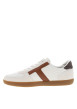 Thumbnail Tennis Tribeca en cuir blanc orné d'empiècements et dotées d'un talon plat - Image 3