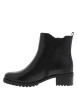 Thumbnail Boots en cuir noires à talon décroché bas pourvues d'une fermeture zippée - Image 3