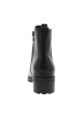 Thumbnail Boots en cuir noires à talon décroché bas pourvues d'une fermeture zippée - Image 4