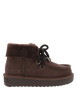 Thumbnail Boots montantes 375 Nordic en cuir nubuck chocolat à talon compensé bas