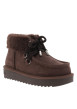 Thumbnail Boots montantes 375 Nordic en cuir nubuck chocolat à talon compensé bas - Image 2