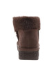 Thumbnail Boots montantes 375 Nordic en cuir nubuck chocolat à talon compensé bas - Image 4