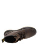 Thumbnail Bottines en cuir marron à talon plat avec des lacets ronds tressés - Image 5
