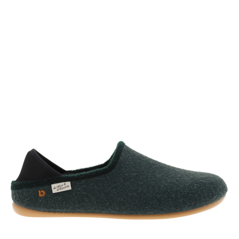 La Maison De L'espadrille - Mules Kaki à Talon Plat Avec Fermeture à Slip-on élastiquée - Kaki