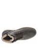 Thumbnail Bottines grises à talon plat avec un zip et des lacets ronds - Image 5
