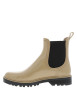Thumbnail Boots beiges vernies à talon décroché bas et à soufflet élastiqué - Image 3