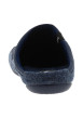 Thumbnail Mules bleu marine à talon plat avec une semelle plate en caoutchouc - Image 4