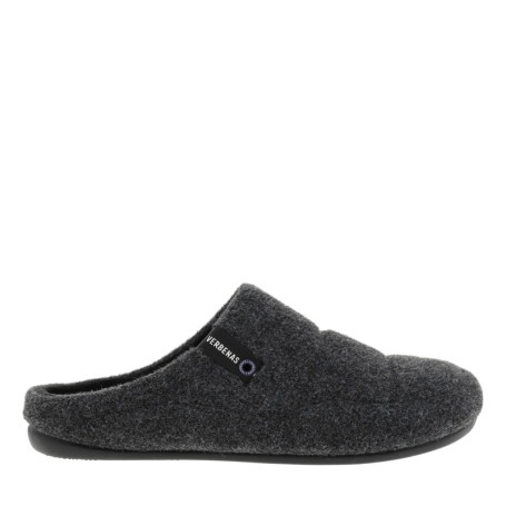 Mules anthracite à talon plat avec une semelle...