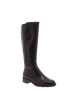Thumbnail Bottes hautes en cuir chocolat à talon décroché bas munies d'un zip latéral - Image 2