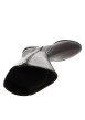 Thumbnail Bottes hautes en cuir chocolat à talon décroché bas munies d'un zip latéral - Image 5