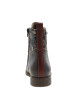Thumbnail Bottines marron à talon plat ornées d'un empiècement à motif floral - Image 4