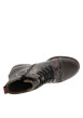 Thumbnail Bottines marron à talon plat ornées d'un empiècement à motif floral - Image 5