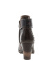 Thumbnail Bottines Ress $23715 marron à talon décroché moyen et à revêtement fleuri - Image 4
