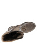 Thumbnail Bottes taupe à talon décroché moyen munies de lacets et d'un zip latéral - Image 5