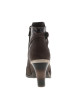 Thumbnail Bottines marron à talon décroché moyen pourvues d'un zip latéral - Image 4