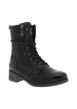 Thumbnail Bottines noires à talon décroché bas munies de lacets et d'un zip latéral - Image 2