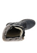 Thumbnail Bottes bleu marine à talon décroché bas pourvues d'un zip latéral - Image 5