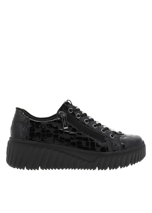 Sneakers noires à motif brillant pourvues d'une...