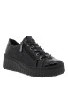 Thumbnail Sneakers noires à motif brillant pourvues d'une semelle en relief - Image 2