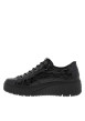 Thumbnail Sneakers noires à motif brillant pourvues d'une semelle en relief - Image 3