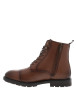Thumbnail Bottines Hunters Land en cuir brunes à talon décroché bas pourvues de lacets - Image 3