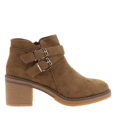 Boots Parina à effet daim camel dotées d'un...
