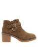 Thumbnail Boots Parina à effet daim camel dotées d'un talon décroché moyen