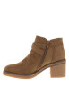 Thumbnail Boots Parina à effet daim camel dotées d'un talon décroché moyen - Image 3