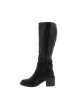 Thumbnail Bottes Pascaline noires à talon décroché moyen pourvues d'un zip latéral - Image 3