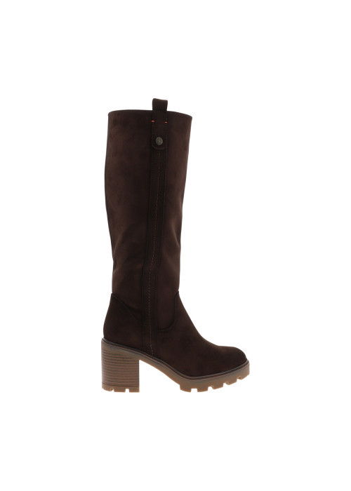 Bottes hautes à revêtement effet daim pourvues...
