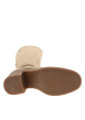 Thumbnail Bottes hautes camel à talon décroché moyen au fini granuleux dotées d'un zip - Image 6