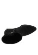 Thumbnail Boots noires à revêtement effet daim pourvues d'un talon décroché moyen - Image 5