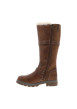 Thumbnail Bottes brunes à talon décroché bas pourvues d'une fermeture zippée - Image 3