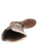 Thumbnail Bottes brunes à talon décroché bas pourvues d'une fermeture zippée - Image 5