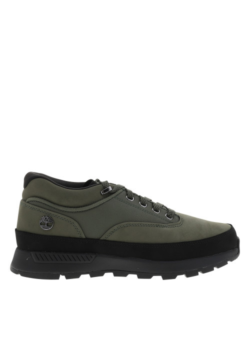 Sneakers Euro Grid Mid en cuir nubuck kaki...