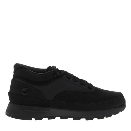 Sneakers Euro Grid Mid en cuir nubuck noir...