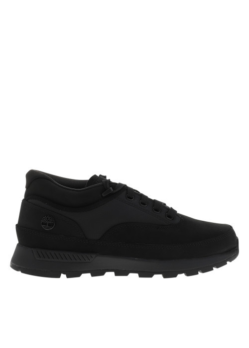 Sneakers Euro Grid Mid en cuir nubuck noir...