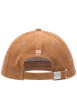 Thumbnail Casquette ajustable en velours de coton côtelé camel à fermeture strapback - Image 2