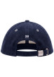 Thumbnail Casquette ajustable en velours de coton côtelé bleu marine à fermeture strapback - Image 2