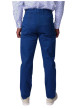Thumbnail Pantalon chino en coton bleu à coupe droite pourvu de poches - Image 2