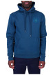 Thumbnail Sweat bleu à coupe droite pourvu d'un col à capuche et de manches longues