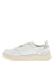 Thumbnail Sneakers Palmer à revêtement en cuir blanc et 1 empiècement argenté - Image 3