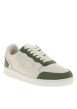 Thumbnail Tennis Hazel en cuir blanc à empiècements verts pourvues de lacets dorés - Image 2