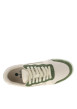 Thumbnail Tennis Hazel en cuir blanc à empiècements verts pourvues de lacets dorés - Image 5