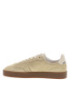 Thumbnail Tennis Lumbo en cuir or brillant à semelle plate et logo embossé - Image 3