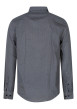 Thumbnail Chemise en coton marine et blanc à coupe droite pourvue d'un col à revers - Image 2