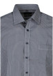 Thumbnail Chemise en coton marine et blanc à coupe droite pourvue d'un col à revers - Image 3