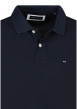 Thumbnail Polo en coton marine imprimé avec une coupe droite et un col à revers boutonné - Image 3